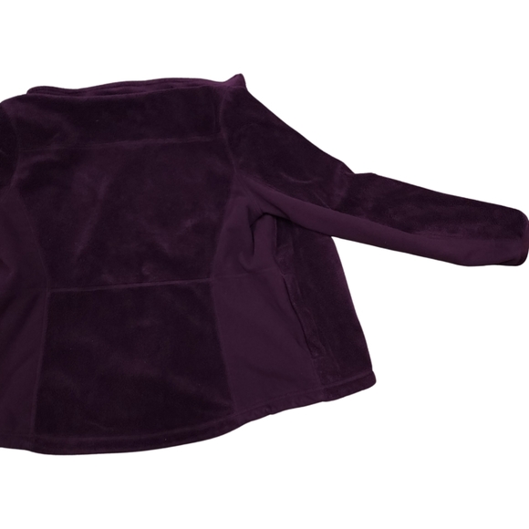 L.L.Bean Full Zip Sherpa Luxe Micro Fleece Maroon XS Reg - Picture 11 of 13